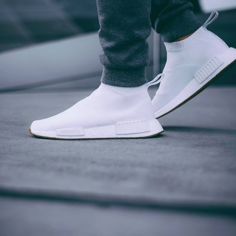 Adidas city shop sock white gum